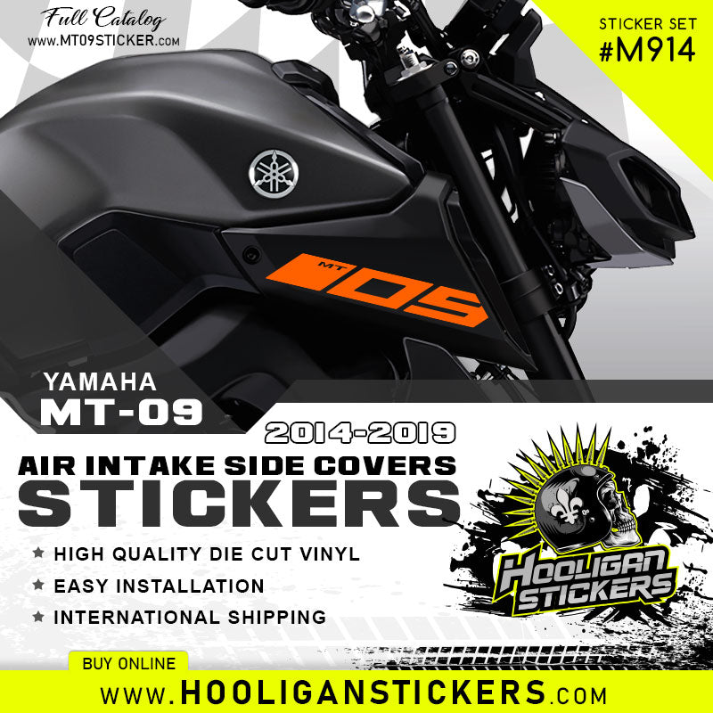 Yamaha MT-09 air intake side cover sticker set [M914]