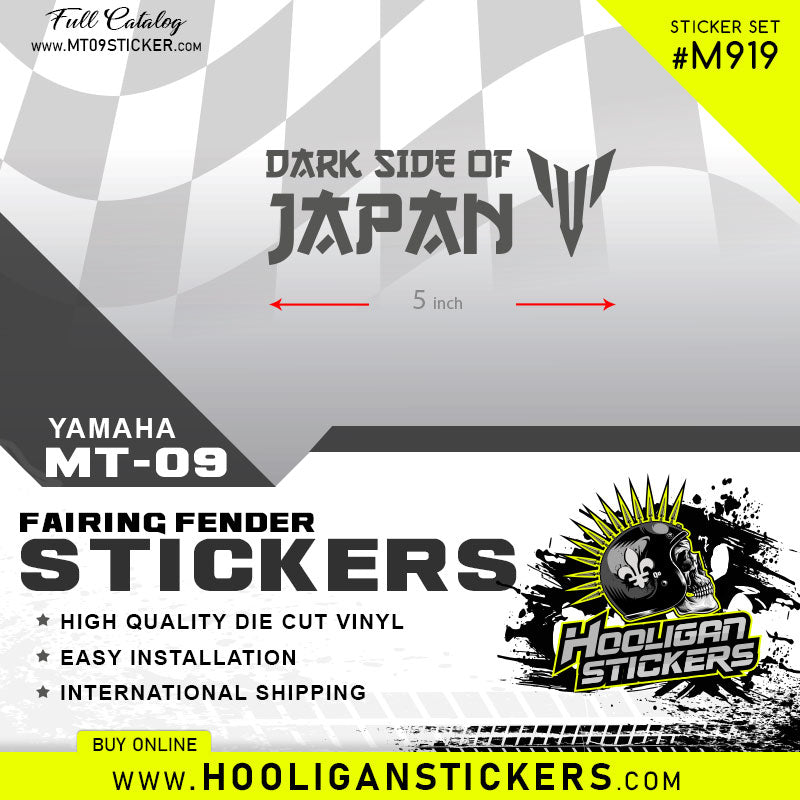 Yamaha MT DARK SIDE OF JAPAN custom sticker [M919] – Hooligan Stickers