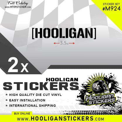 Black HOOLIGAN decals custom stickers [24]