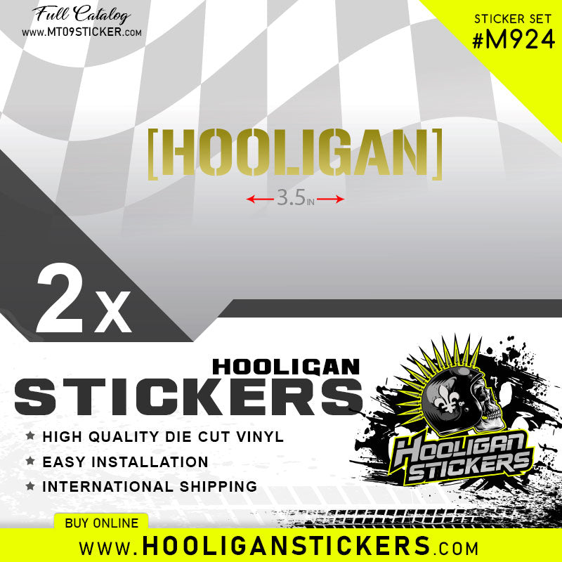HOOLIGAN 3.5 inch custom sticker [24]
