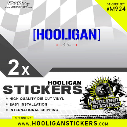 Show off your colors with our HOOLIGAN decals custom stickers [24]