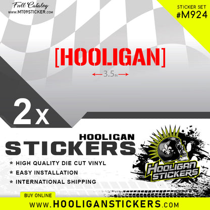 Show off your colors with our HOOLIGAN decals custom stickers [24]