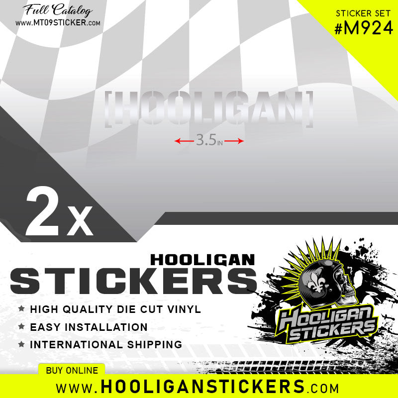 HOOLIGAN 3.5 inch custom sticker [24]