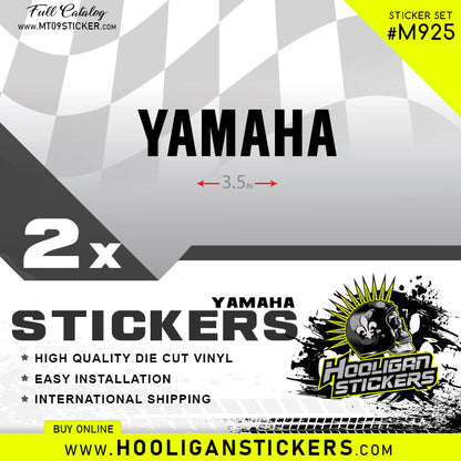 black Yamaha fairing decal vinyl stickers [M925]