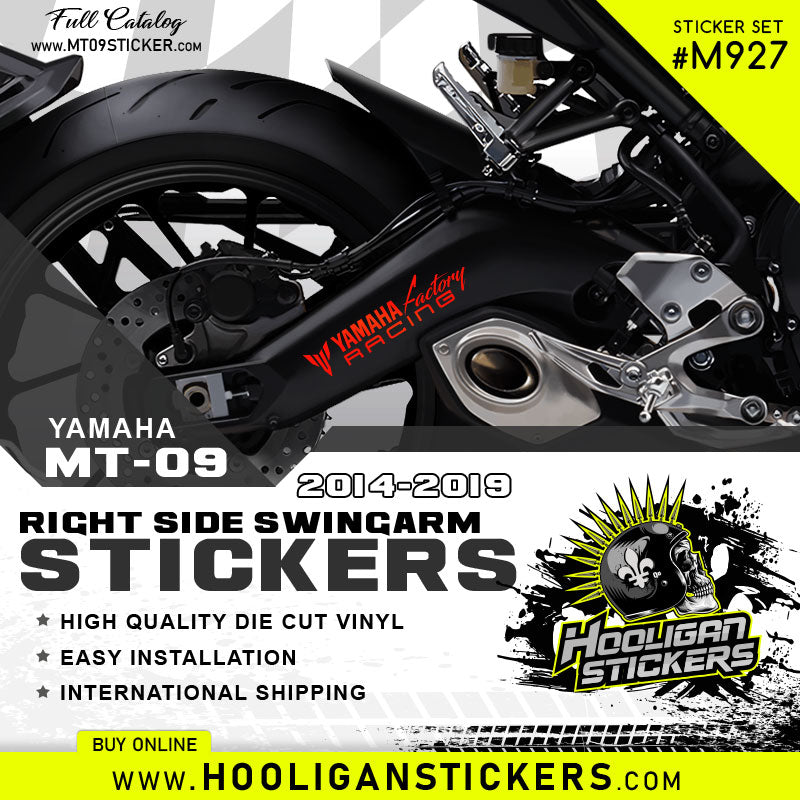 Yamaha FACTORY RACING decal custom swingarm sticker [M927