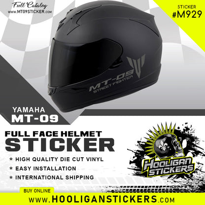 Yamaha MT-09 STREET FIGHTER full face helmet stickers [M929]