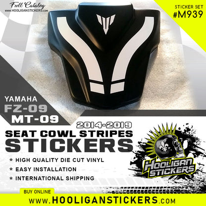 Yamaha MT-09/FZ-09 SEAT COWL custom stickers [M939]