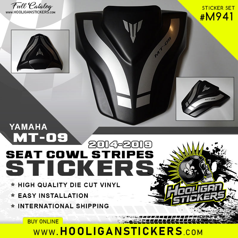 Yamaha MT-09 SEAT COWL custom stickers [M941]
