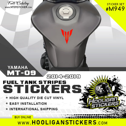 Yamaha MT-09 master tork fuel tank stickers [M949]