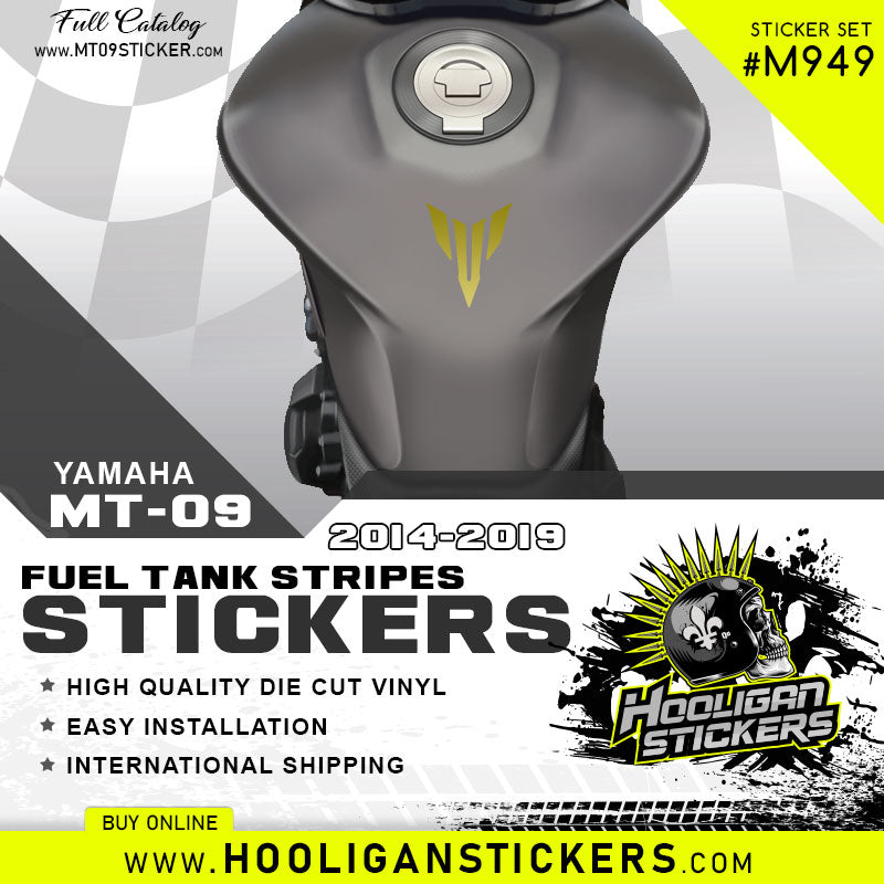 Yamaha MT-09 master tork fuel tank stickers [M949] – Hooligan Stickers
