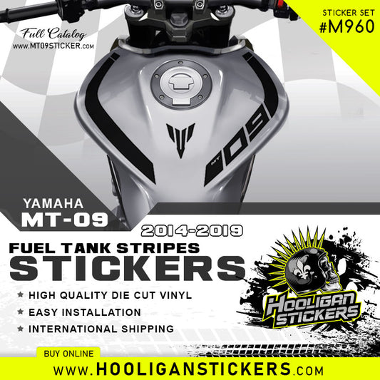 Carbon Fiber look tank emblem cover-up tuning fork sticker set (M966C) –  Hooligan Stickers