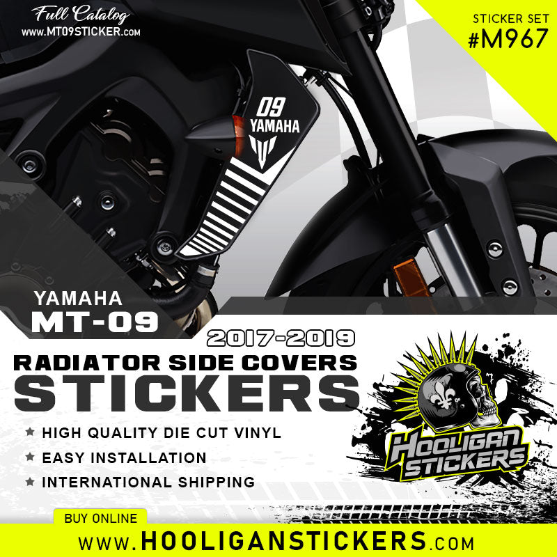 Yamaha MT and FZ series radiator fairing stickers - radiator side cover ...