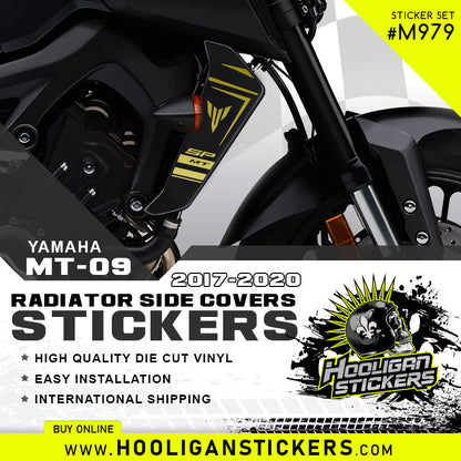 Yamaha MT-09 SP radiator side cover stickers [M979]