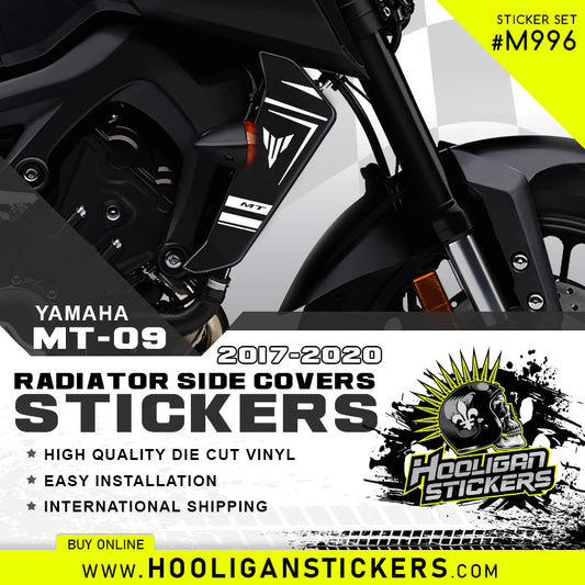 Yamaha MT-09 radiator side cover stickers [M996]