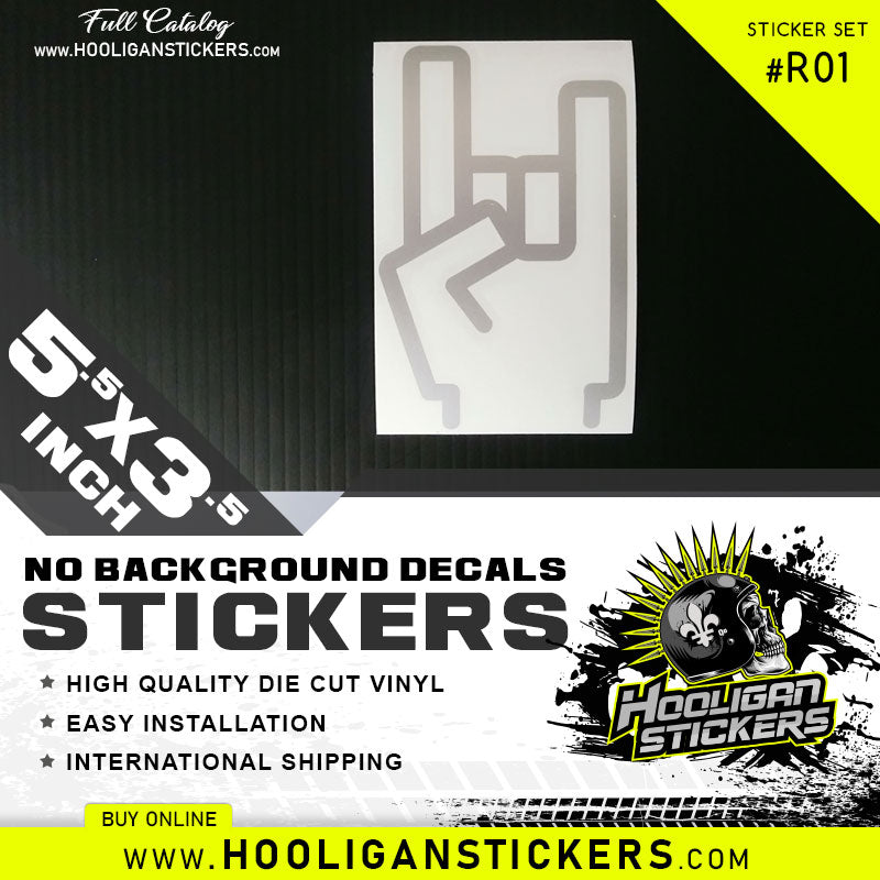 ROCK ON! custom sticker 5.5inch X 3.5 inch [R01]