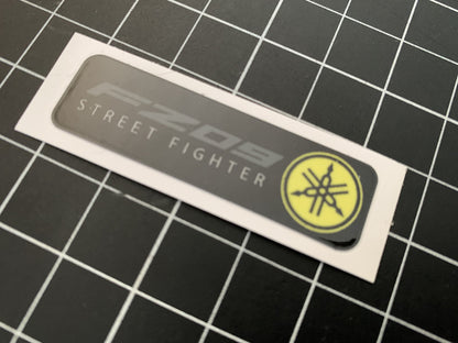 Yamaha FZ-09 street fighter printed peel and stick handle bar sticker