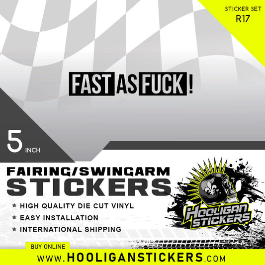 FAST AS FUCK custom sticker [R17]