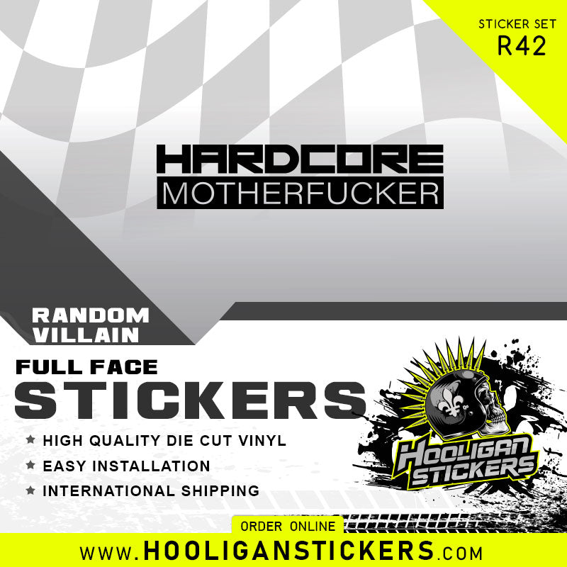 HARDCORE MOTHERFUCKER decal vinyl sticker [R42]