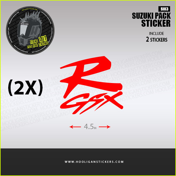 Suzuki GSX-R fairing decals custom vinyl sticker [SI03]