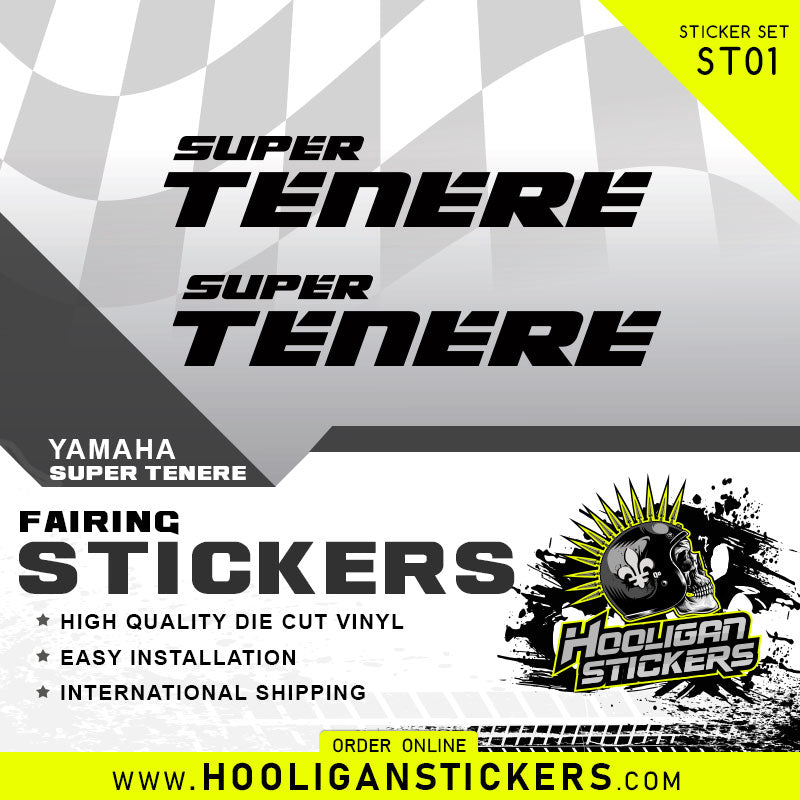 Yamaha SUPER TENERE Fairing fender sticker ST01