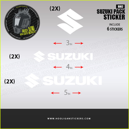 Suzuki fairing decal vinyl sticker package [SI02]