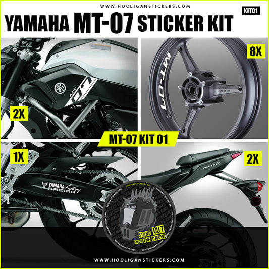 Yamaha MT series graphics kit decals packages stickers – Hooligan Stickers