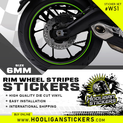 6mm wheel rim decals custom vinyl stickers [WS01]