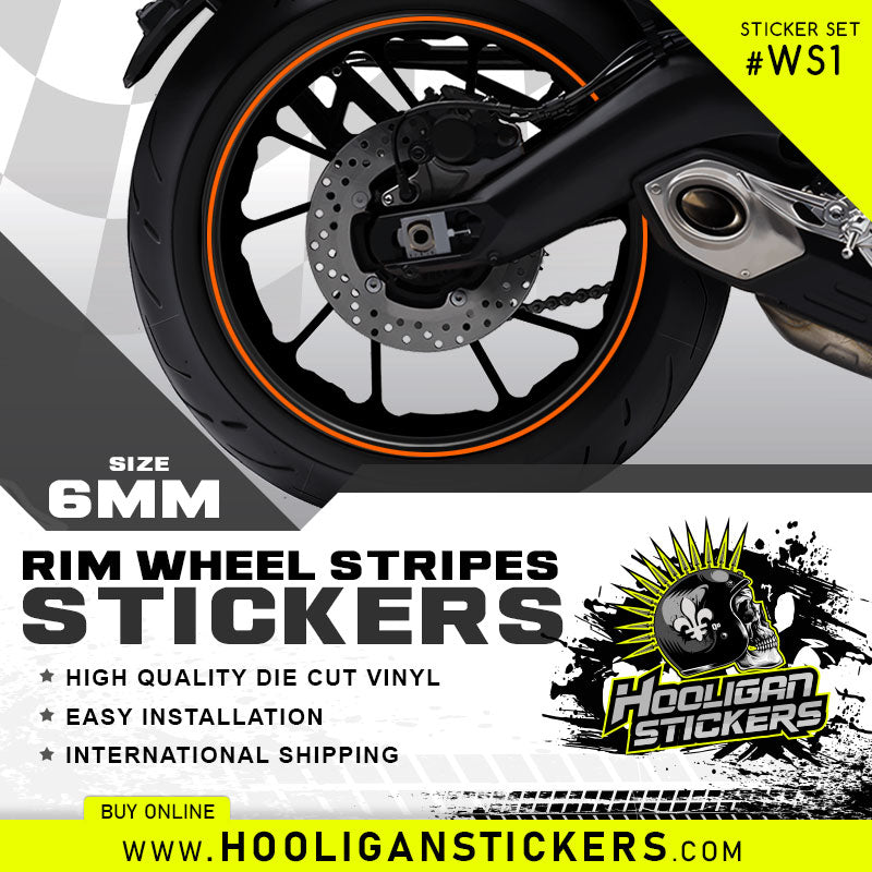 6mm wheel rim decals custom vinyl stickers [WS01]