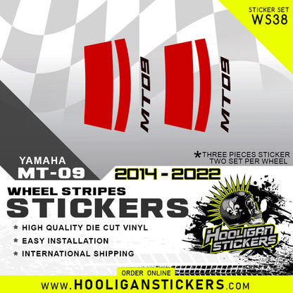 WHEEL STRIPES wheels lip rim stickers [WS38]