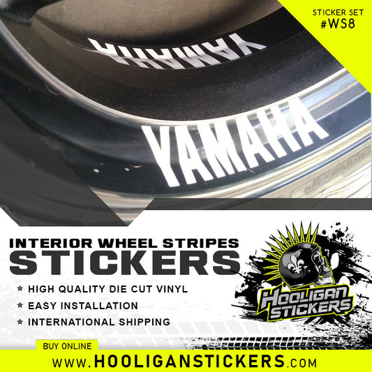 Yamaha curve interior WHEEL STRIPES rim stickers [WS08]