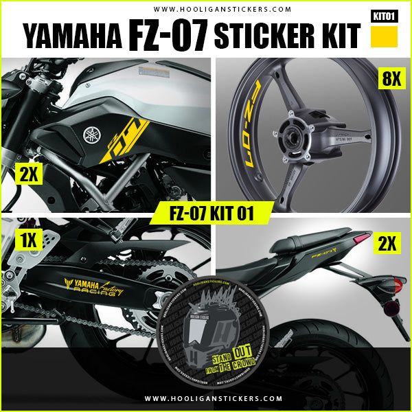 Yamaha FZ-07 sticker pack [F7KIT01] – Hooligan Stickers