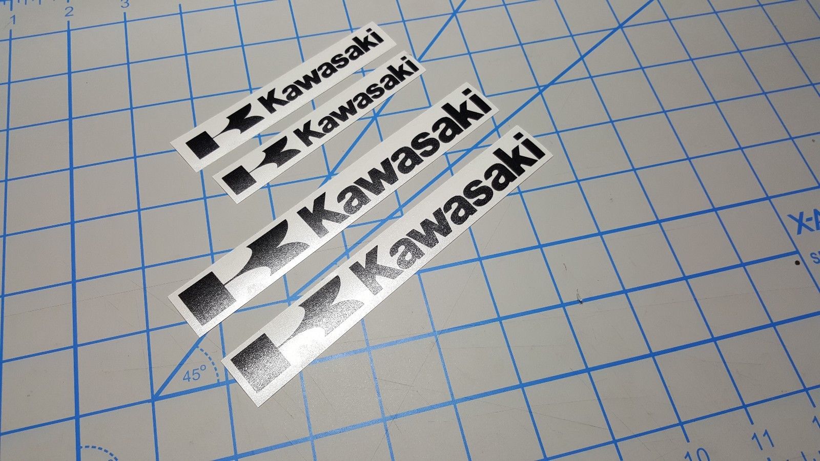 black Kawasaki decals fairing sticker set [KI01]