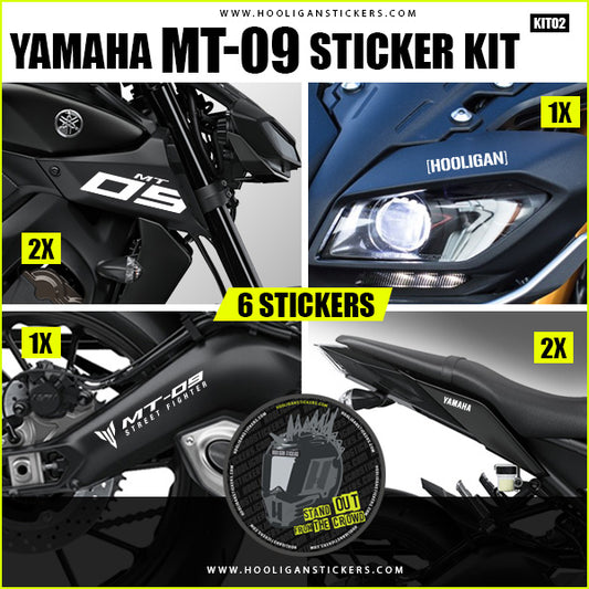 Yamaha MT series graphics kit decals packages stickers – Hooligan Stickers